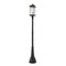Z-Lite Portland 1 Light Outdoor Post Mounted Fixture, Black & Clear Beveled 531PHBXLR-564P-BK - alternate 1